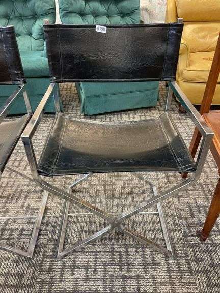 Metal directors chair image