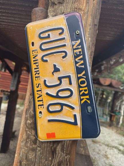 NewYork license plate image