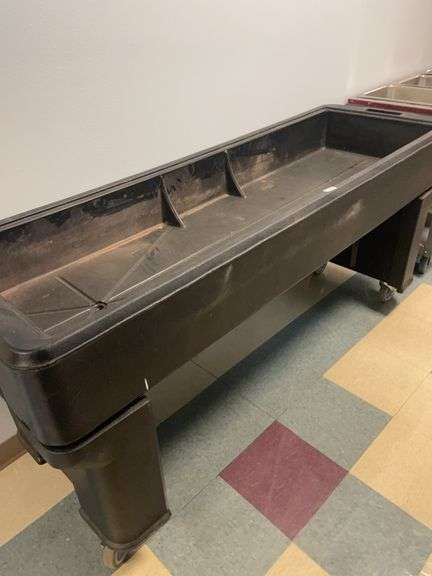 Plastic salad bar table image