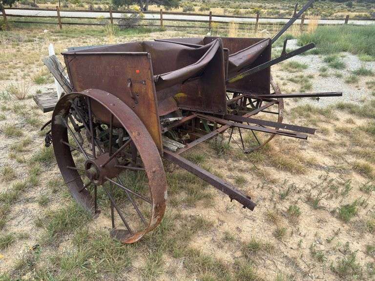 Antique A.B Iron age Farqurar Co. plow/Seeder image