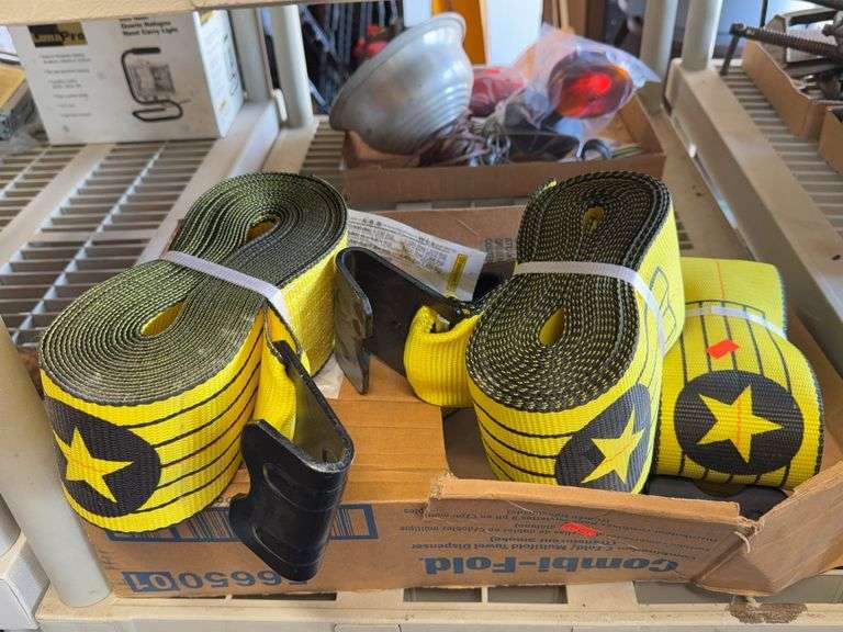 Set of four tow straps, heavy duty image