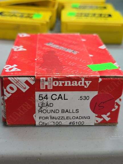 Hornady 54 Cal Lead Round Ball Bullets, NIB image