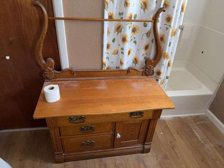 Antique wash stand/dry sink image