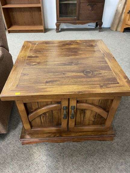 Wooden end table image
