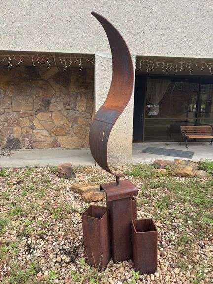 steel sculpture from Abbey image