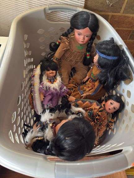 Basket of Indian dolls image