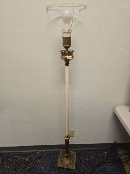 Decorative Brass Toned Floor Lamp image