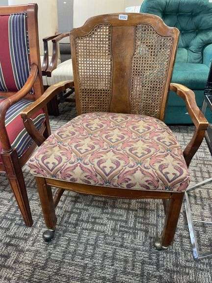 Antique wooden rolling chair image
