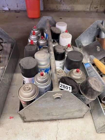 Box or spray paint and chemicals image