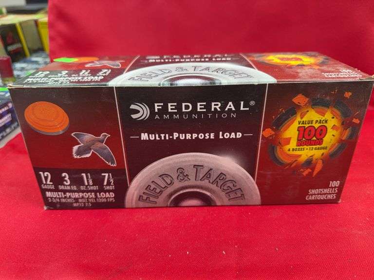 100 Rounds of Federal 12GA Multi Purpose load image