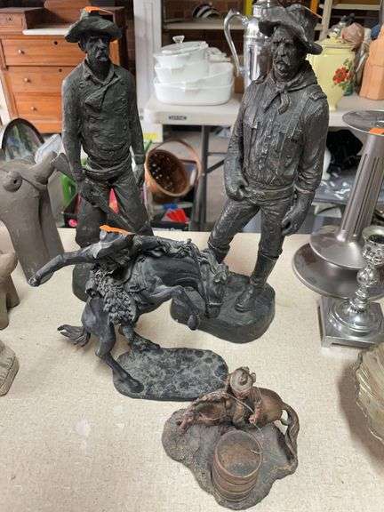 Lot of four western sculptures image