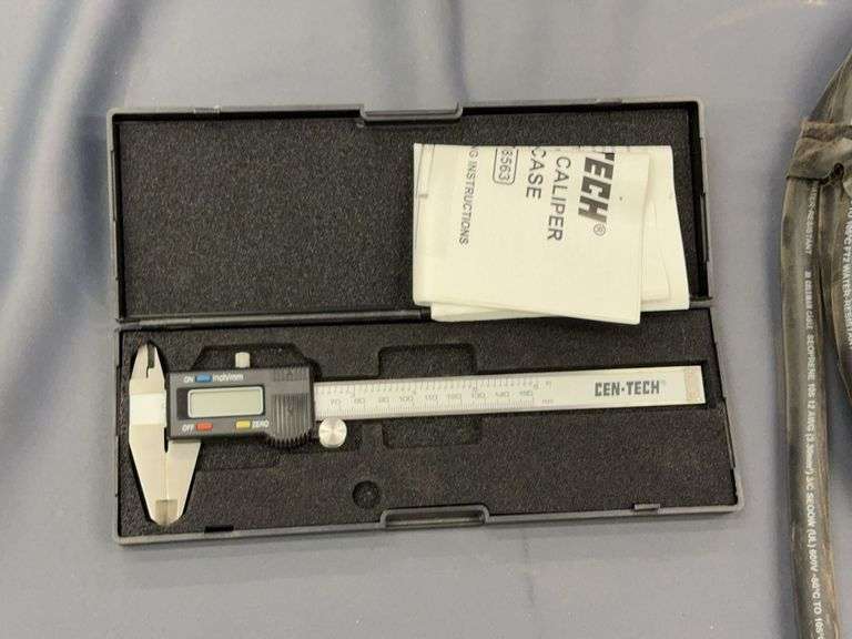 Cen-Tech 6in digital caliper and electrical cord image