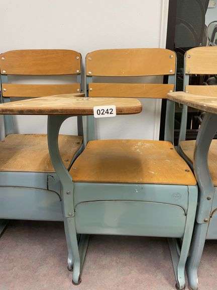 Antique school desk image