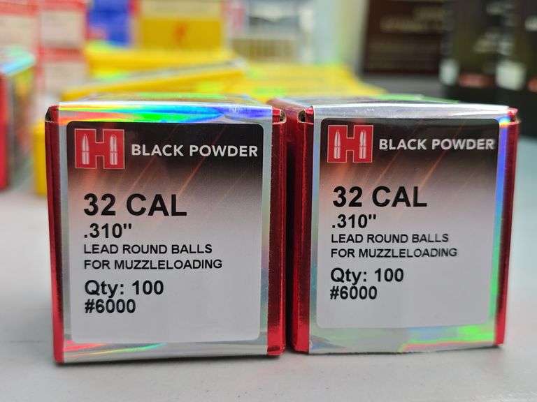 1.5 Boxes Hornady .32 Cal Round Ball Bullets image