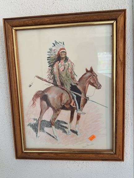 A Sioux Chief by Frederic Remington image