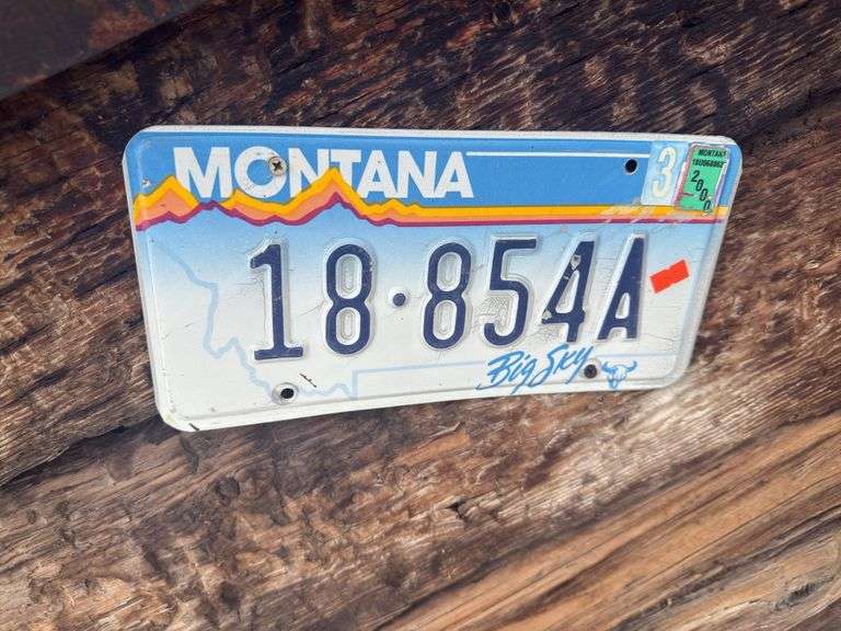 Montana license plate image