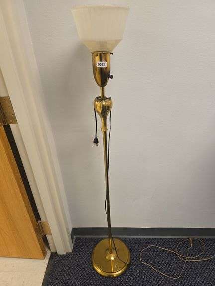 Decorative Brass Toned Floor Lamp image