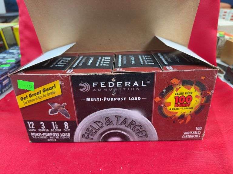 100 Rounds of Federal 12GA Multi Purpose load image