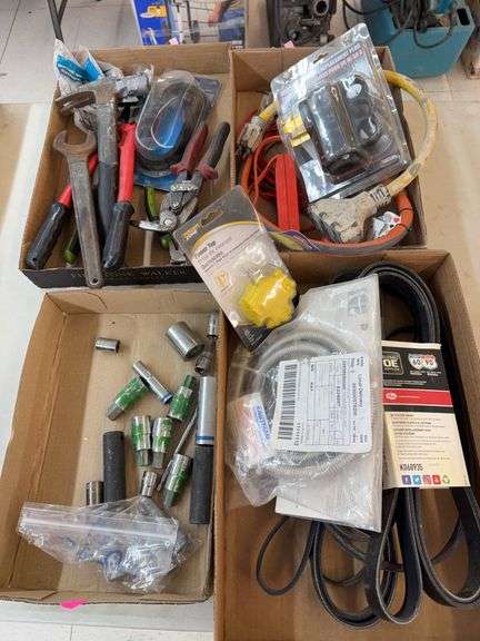 4 boxes of hand tools image