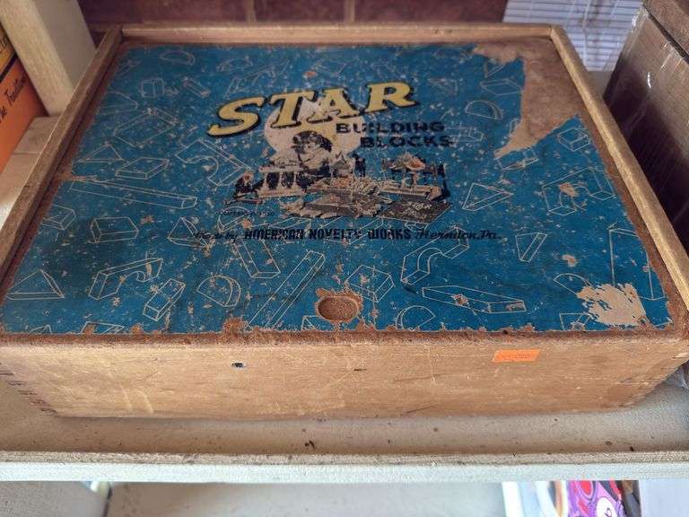 Star building blocks, antique building blocks image