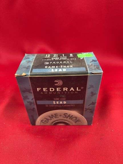 1 box of 25 12 GA 2 3/4” Federal Game-Shok Lead image
