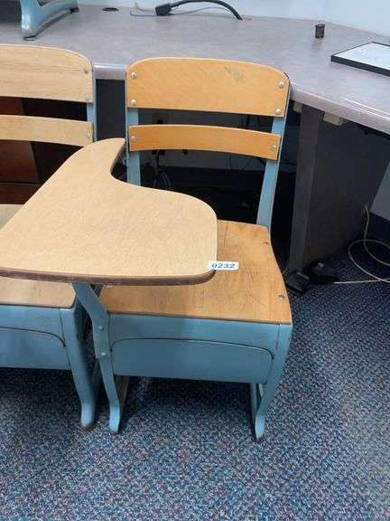 Antique school desk image
