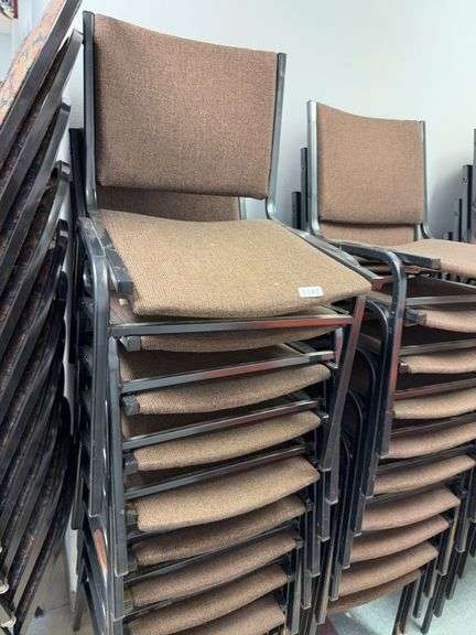 Stack of 10 VIRCO event center chairs image