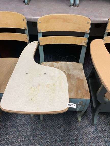 Antique school desk image