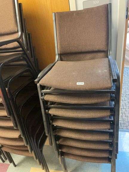 Stack of 8 VIRCO event center chairs image
