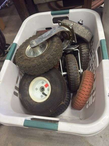 Basket of pneumatic casters image