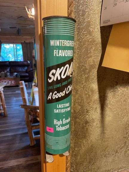 Antique skoal tobacco dispenser image