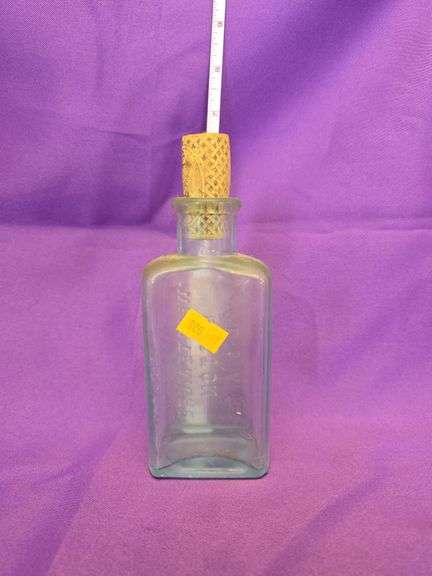 Medicine Bottle Antique Rippled Glass image