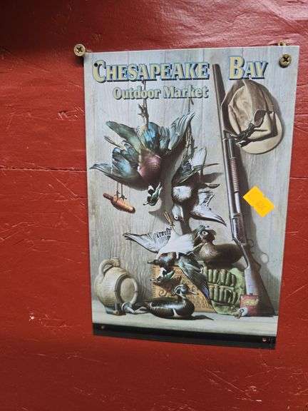 Collection of small tin signs image