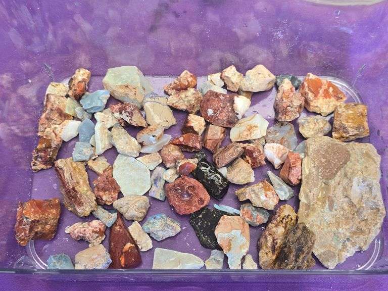Mixed Fire Color Mexican, Brazilian, Australian Opals 1 Lb. image