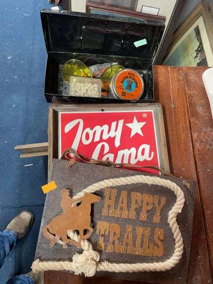 Small metal box and western decor image
