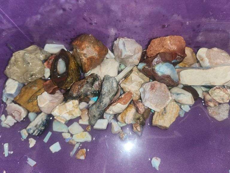 Mixed Australian Opals Boulder Nut opal 1lb Color image