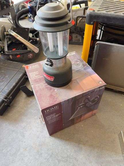 Coleman battery powered lantern and exterior light image
