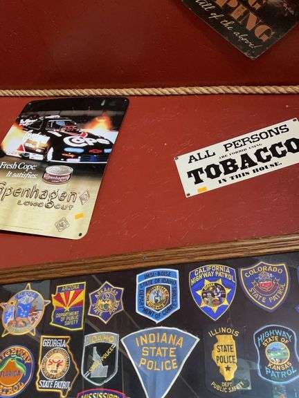 Three metal tobacco signs image