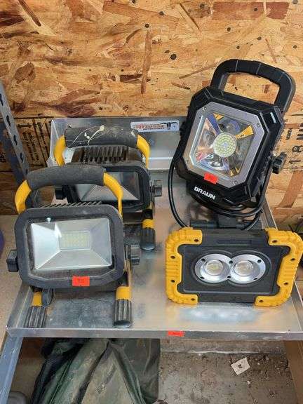 Four LED work lights image