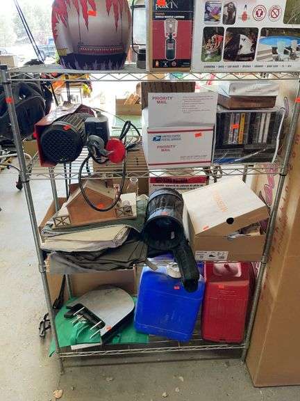 Metal for shelf rack. Contents not included. image