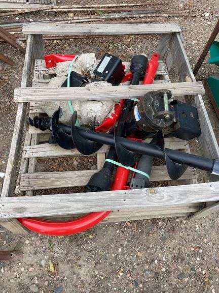 Three point hitch post hole digger (New never used) image