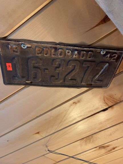 1942 Colorado license plate image