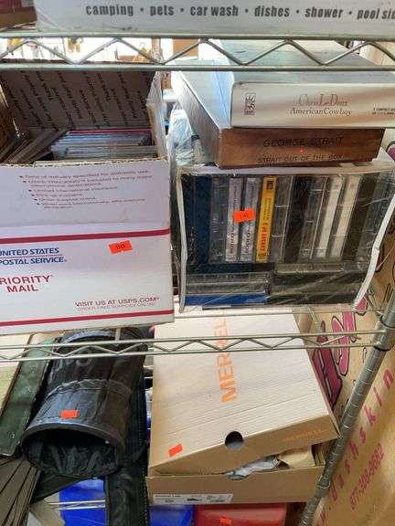 Lot of cassette tapes and CDs image