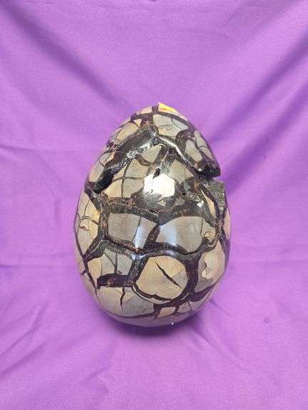 Large cabinet Display Septarian Dragon Quartz Calcite Barite Egg 10 Kilos image