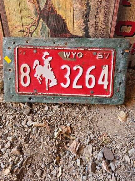 1967 WYO Licence Plate image