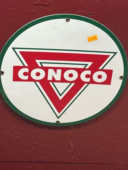 Conoco tin sign image