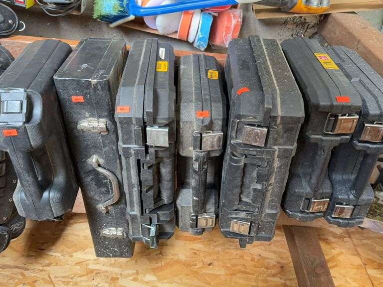 Empty Dewalt tool cases image