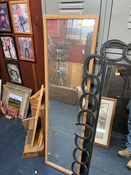 Wood framed Mirror image
