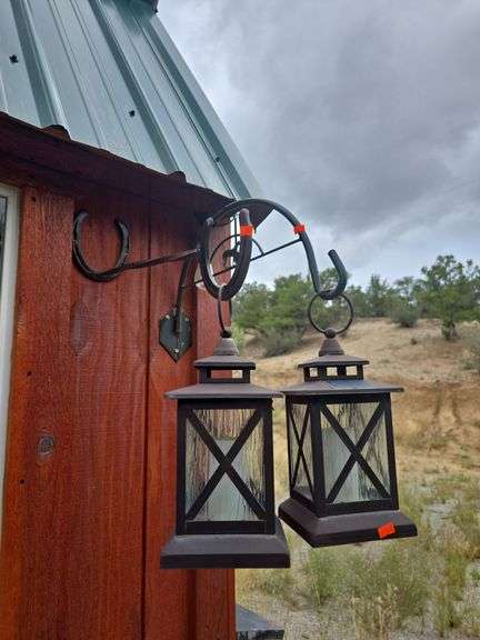 4 Metal Lantern Brackets w/ Lanterns image