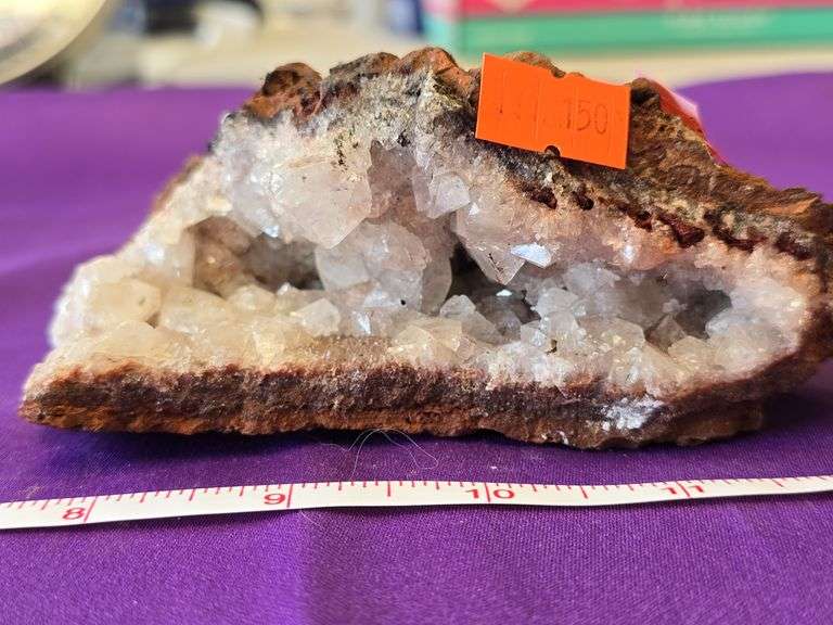 Crystal Quartz terminated Cluster Cave India 13 Oz. image